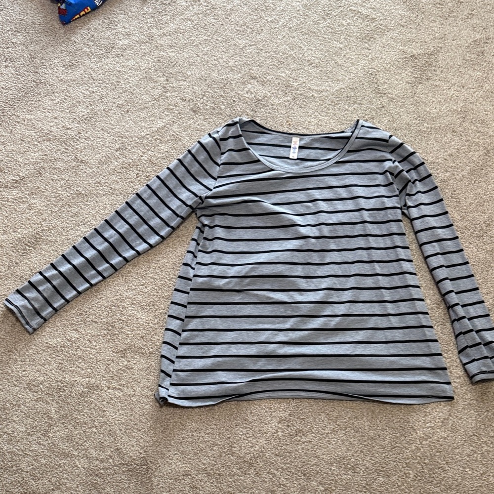Striped Long Sleeve Top